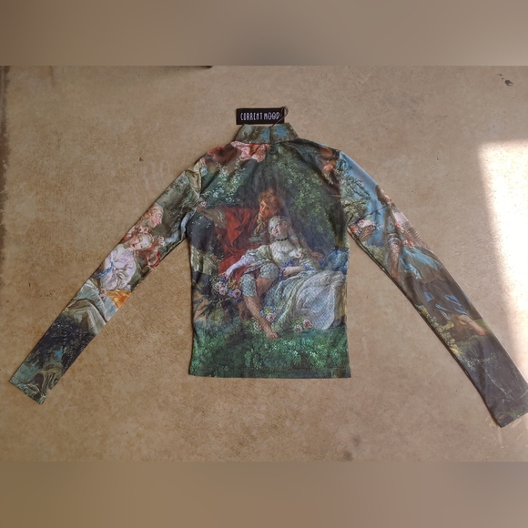 Dolls Kill Current Mood DA VINCI'S DEMONS Mesh Top - Picture 9 of 16